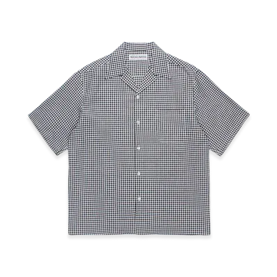 WACKO MARIA x Soktas Gingham Check Open Collar Shirt "Black"