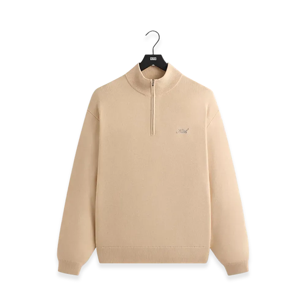 Kith Harmon Quarter Zip Mock Neck "Hallow"