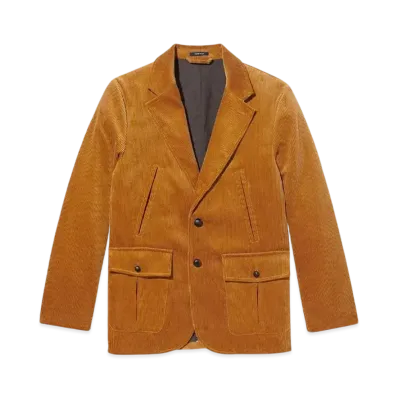 Noah Single-Breasted Corduroy Jacket "Fawn"