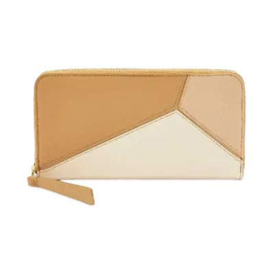 LOEWE Puzzle Zip Around Wallet Classic Calf "Angola/Dusty Beige/Gold"
