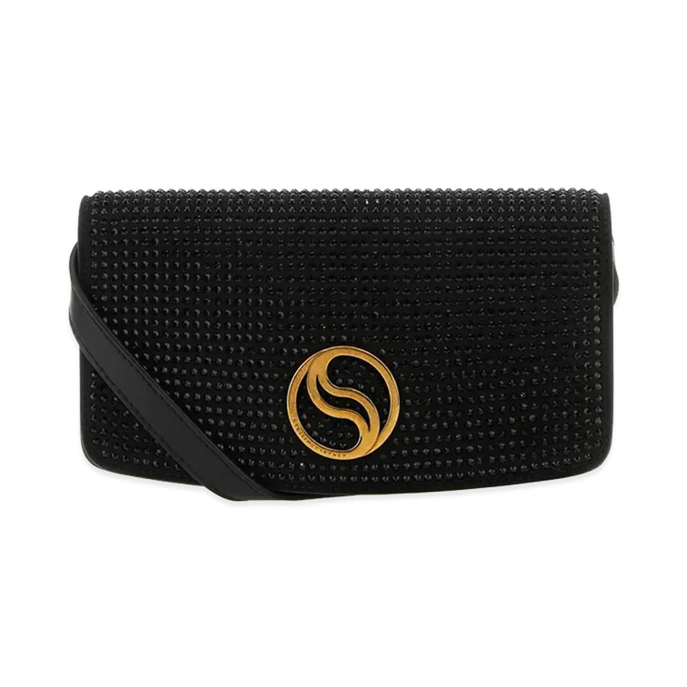 STELLA McCARTNEY Women's Alter Mat Mini S-Wave Wallet "Black"