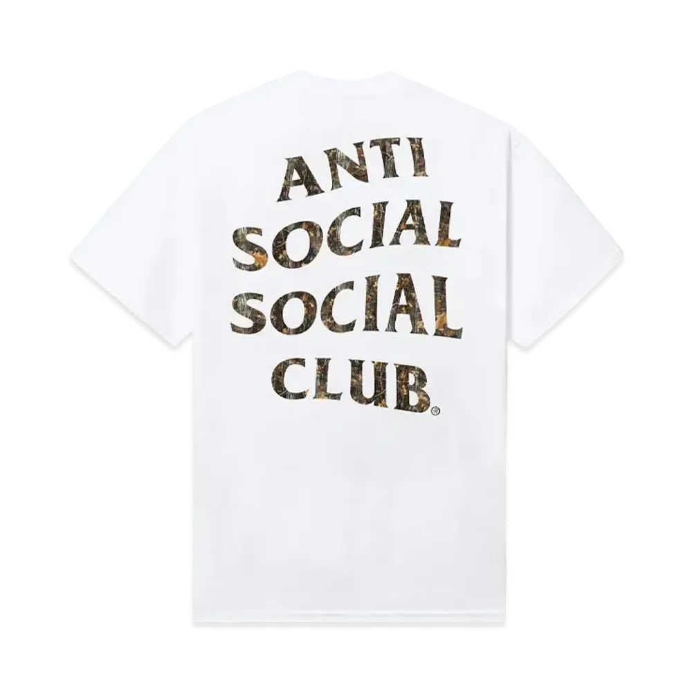 ANTI SOCIAL SOCIAL CLUB Major #1 Tear Into Silence Real Tree Mind Games Tee "White"