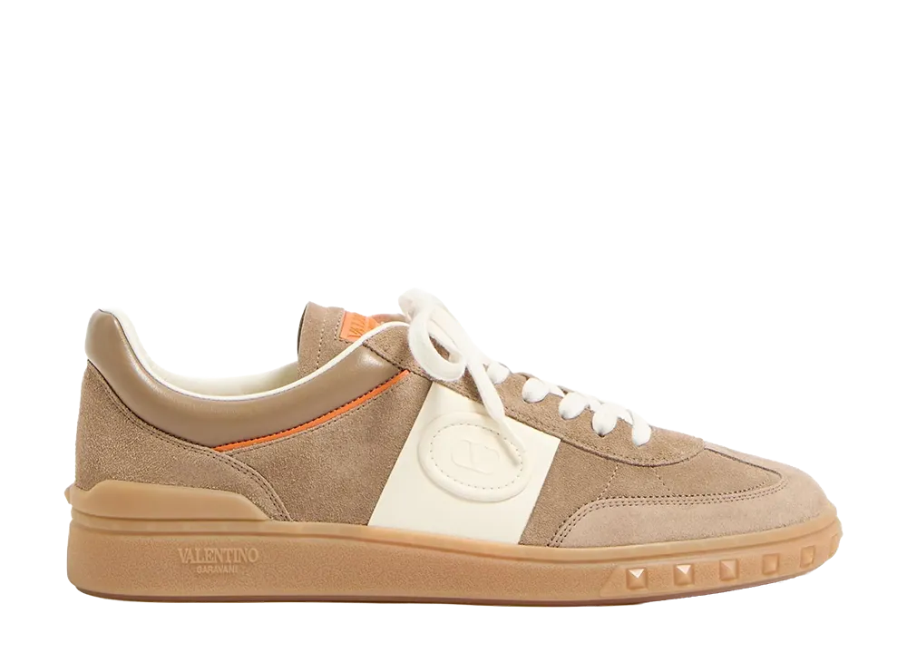 Valentino Garavani Cappuccino Suede Upvillage Sneakersâ "Beige o Tan"