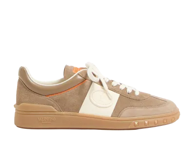 Valentino Garavani Cappuccino Suede Upvillage Sneakersâ "Beige o Tan"