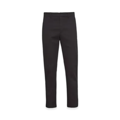 PRADA Stretch Cotton Gabardine Trousers "Black"