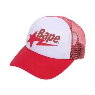 A BATHING APEBape Sta Mesh Cap "Pink"
