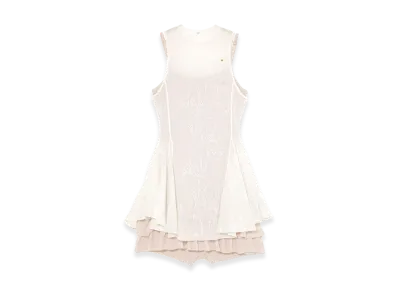 ANDMARY Women's Lotta Frill Layerd Mini Dress "White"