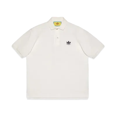 adidas x GUCCI Cotton Piquet Polo "White"