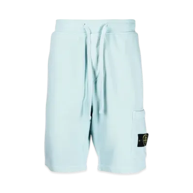 Stone Island 64651 Fleece Bermuda Shorts - 22SS "Aqua"