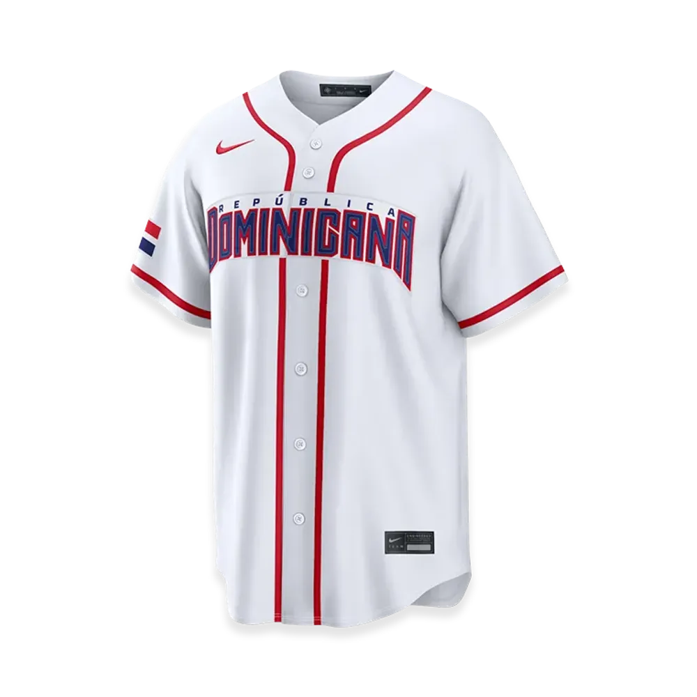 Nike 2026WBC World Baseball Classic Dominican Republic Baseball Home Stadium Jersey "White"