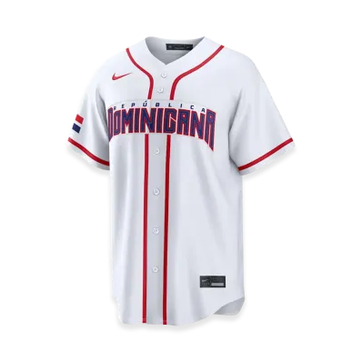 Nike 2026WBC World Baseball Classic Dominican Republic Baseball Home Stadium Jersey "White"