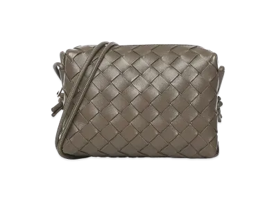 Bottega Veneta Women's Leather Small Loop Crossbody Bag "Army Green"
