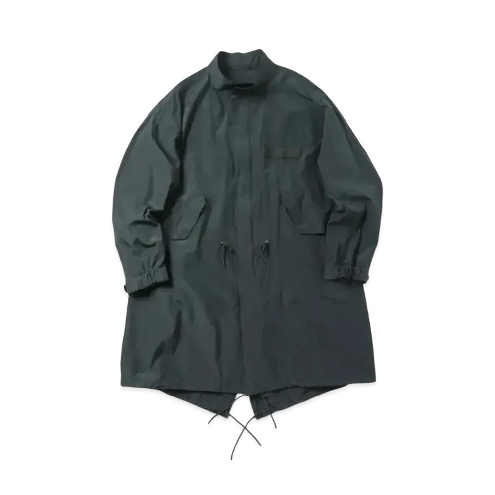 A.PRESSE Silk Taffeta M-65 Fishtail Parka "Dark Green"