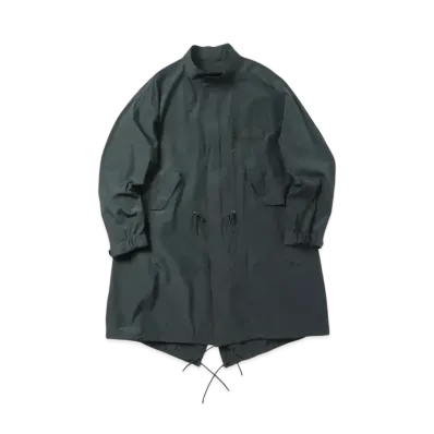 A.PRESSE Silk Taffeta M-65 Fishtail Parka "Dark Green"