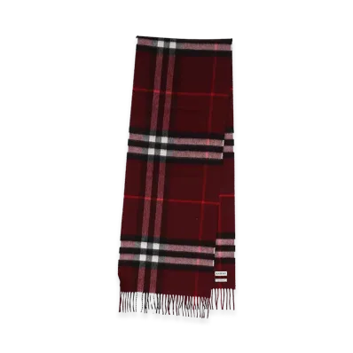 Burberry "Check" Scarf "Burgundy"