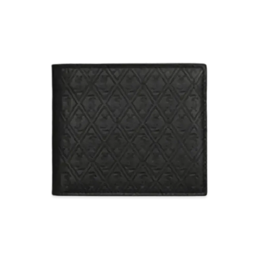 SAINT LAURENT Le Monogramme All Over East/West Wallet In Embossed Smooth Leather "Black"