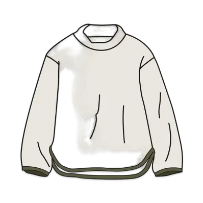 Uniqlo White Mountaineering Fleece Mockneck Pullover Kids "Off White"