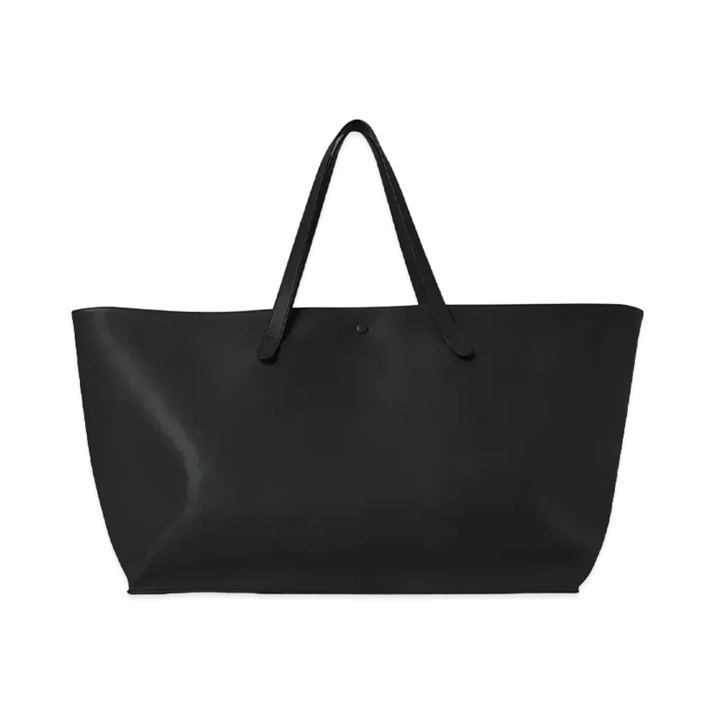The Row XL Idaho Bag in Leather "Black"