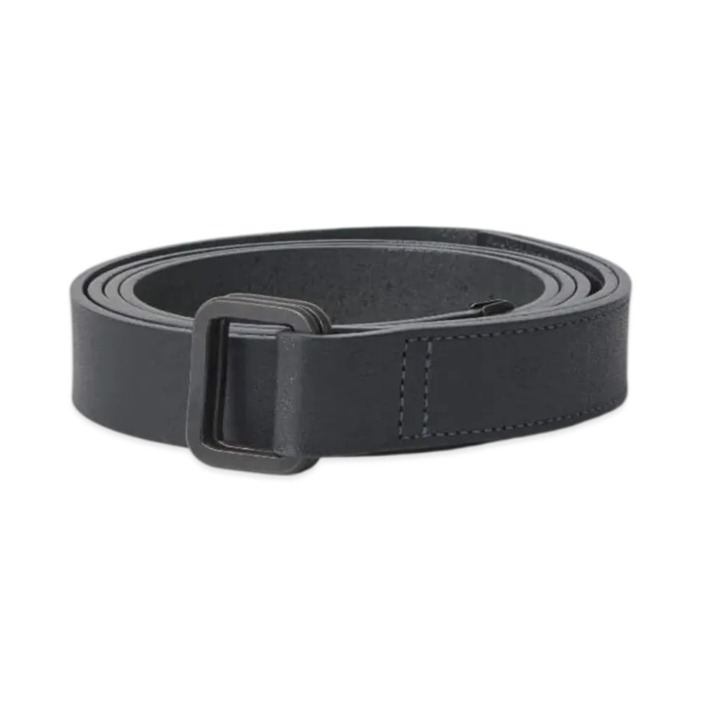 ssstein Leather Belt (Rectangle Buckles) "Drk Navy"