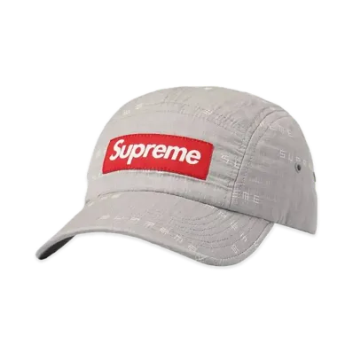 Supreme Stitch Jacquard Camp Cap "Grey"