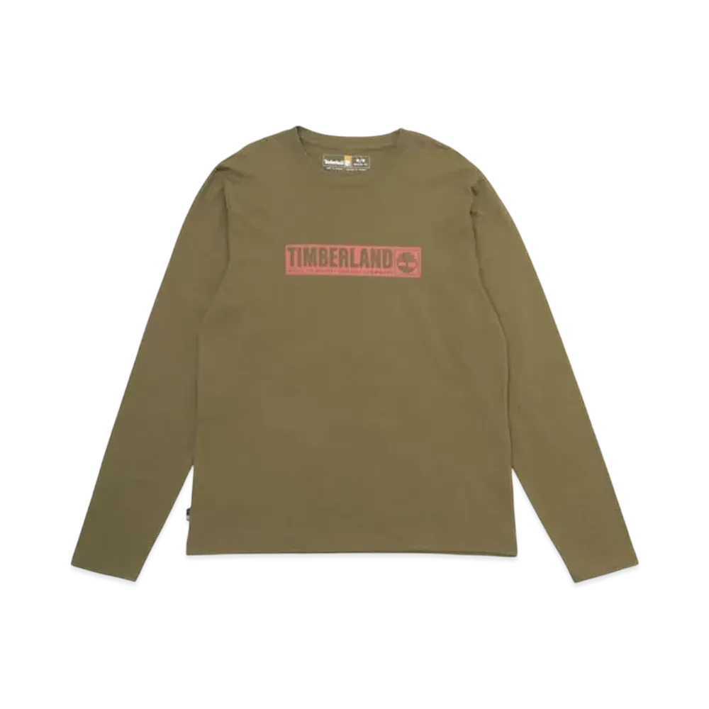 Timberland Men's Long Sleep Holiday Pack Tee "Dark Olive"