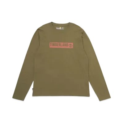 Timberland Men's Long Sleep Holiday Pack Tee "Dark Olive"