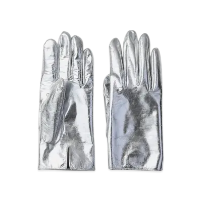 ssstein Leather Glove "Silver"