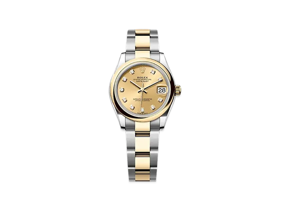 ROLEX Datejust 31mm Oystersteel & Yellow Gold 278243 "Champagne-colour"