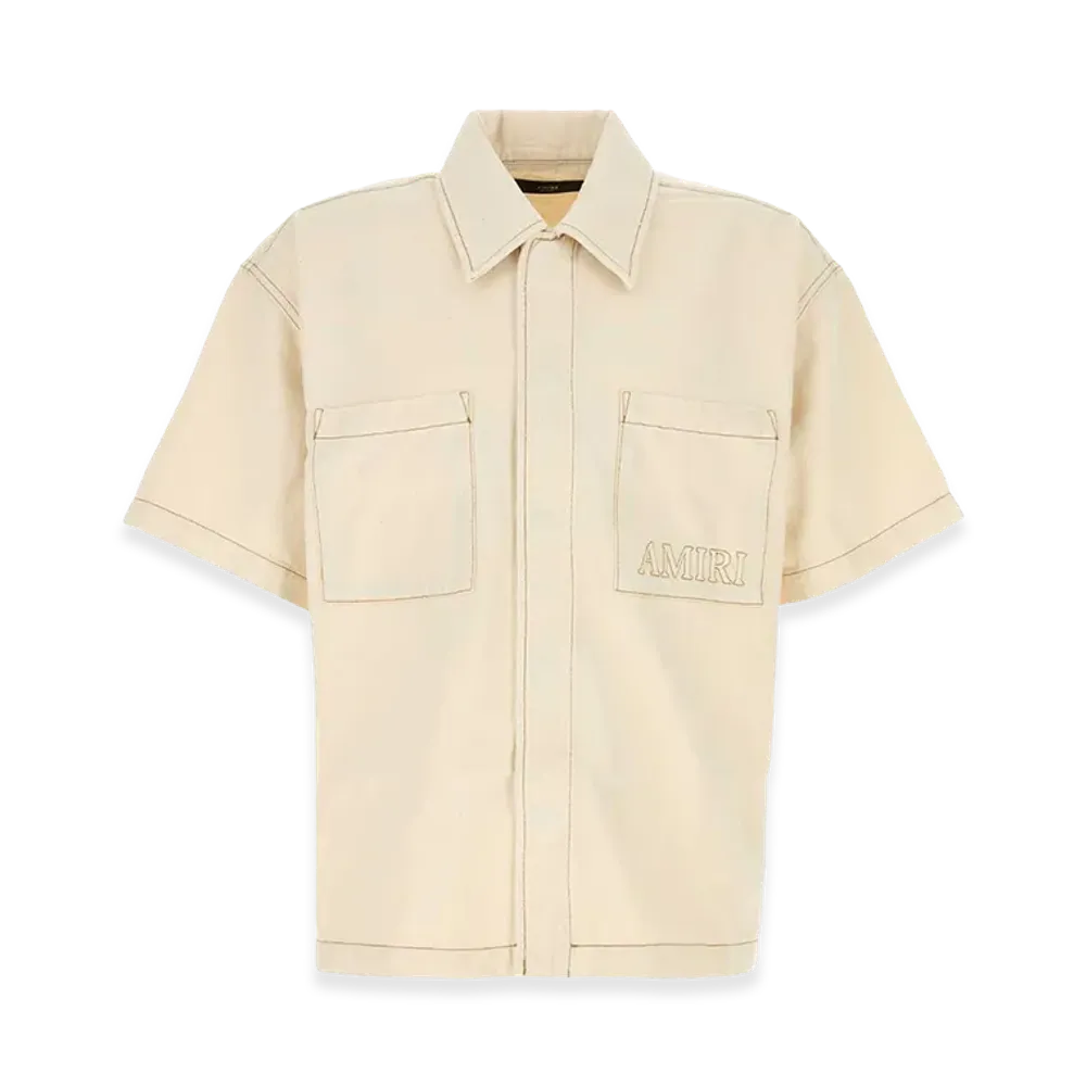 AMIRI Short Sleeve Shirt "Beige"