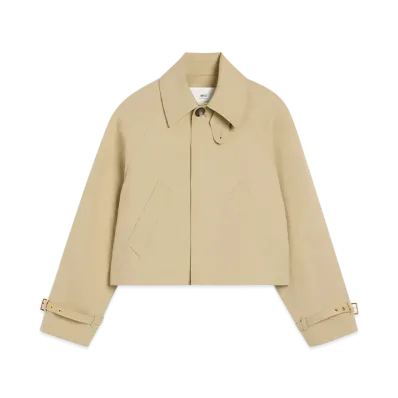 AMI PARIS Cotton Button Jacket "Gingembre/Cendre"