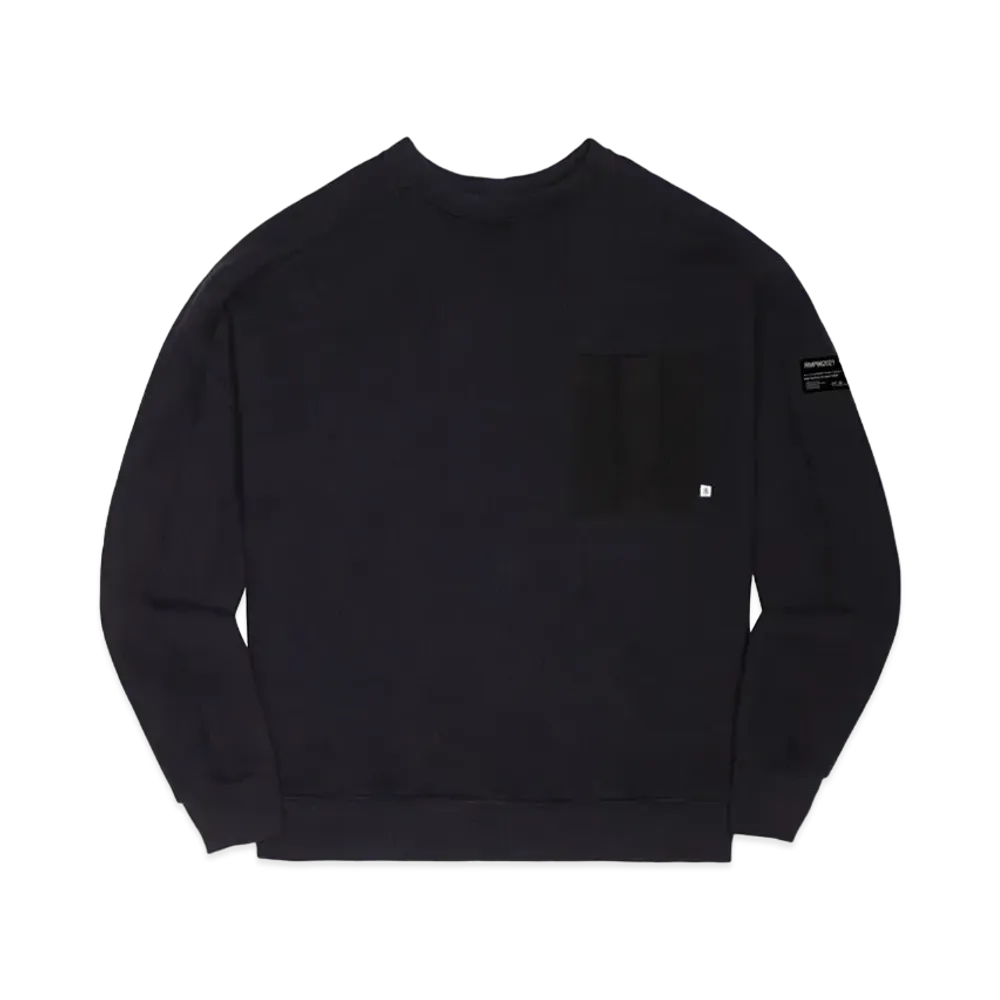 Richardson COMBAT PANEL CREWNECK SWEATSHIRT "Black"