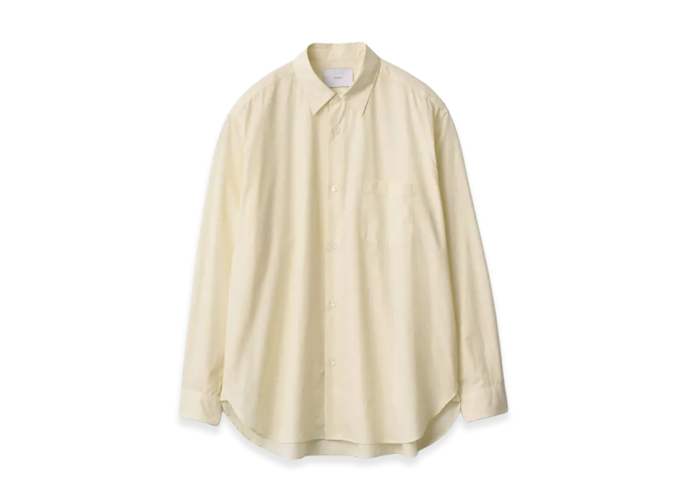 ssstein Pima Cotton Oversized Regular Collar Shirt "Yellow"