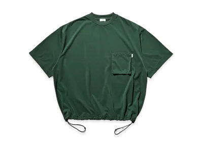 CLESSTE 3D Pocket Massive T-Shirt With Drawstrings "Green"