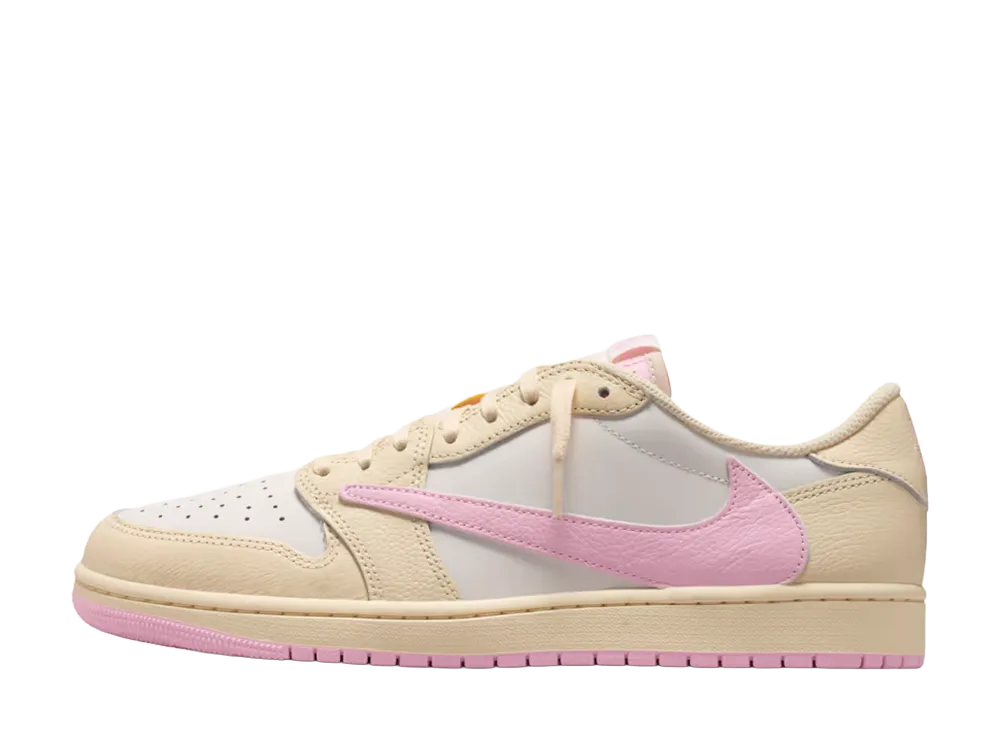 Travis Scott × Nike Air Jordan 1 Retro Low OG "Muslin/Shy Pink"