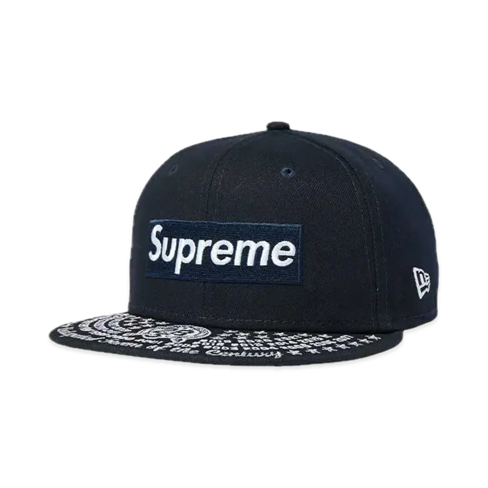 Supreme Undisputed Box Logo New Era "Navy"