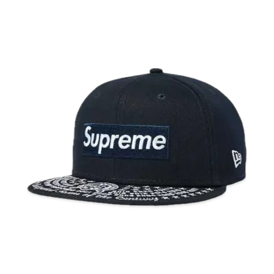 Supreme Undisputed Box Logo New Era "Navy"