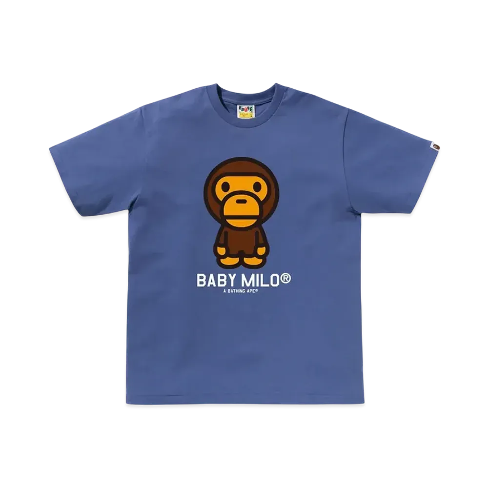 A BATHING APE Baby Milo Tee "Navy"