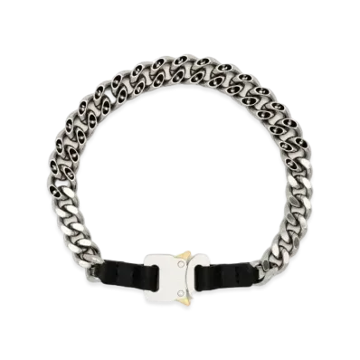 1017 ALYX 9SM Safety Buckle Chain Choker "Silver "