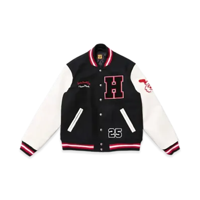 HUMAN MADE x Girls Don't Cry Varsity Jacket "Black/White"