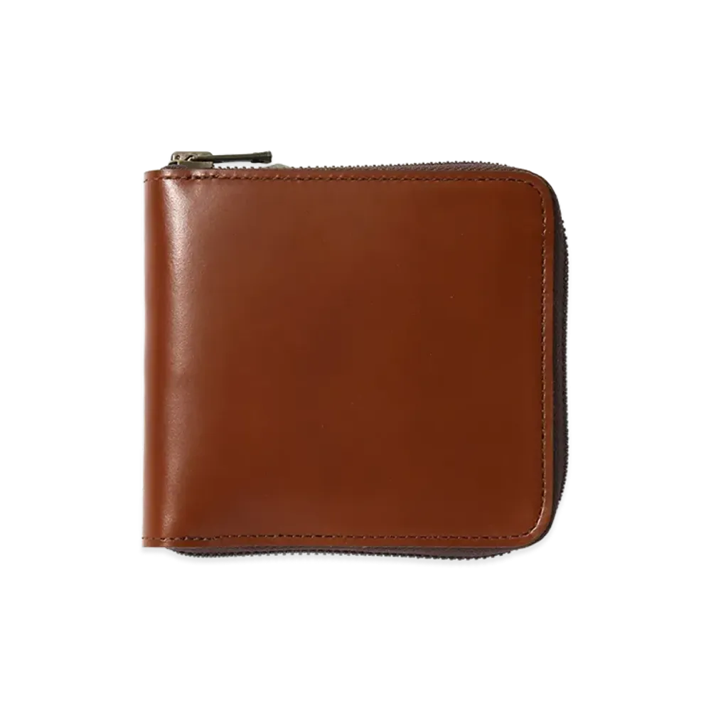 NEEDLES Single Wallet - Steer Lether "Brown"