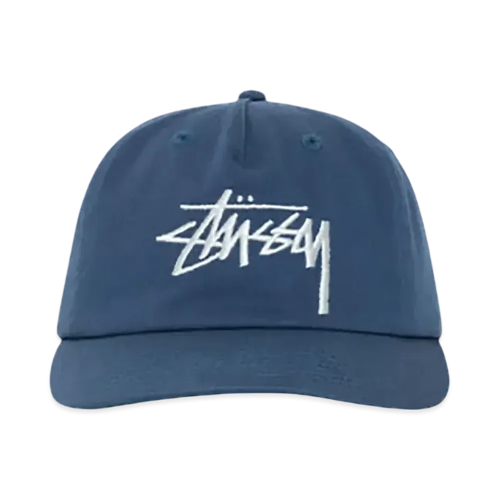 Stussy Mid-Depth Big Stock Snapback "Deep Blue"