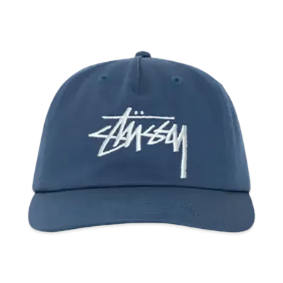 Stussy Mid-Depth Big Stock Snapback "Deep Blue"