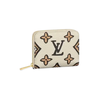Louis Vuitton Wild at Heart Zippy Coin Purse "Creme"