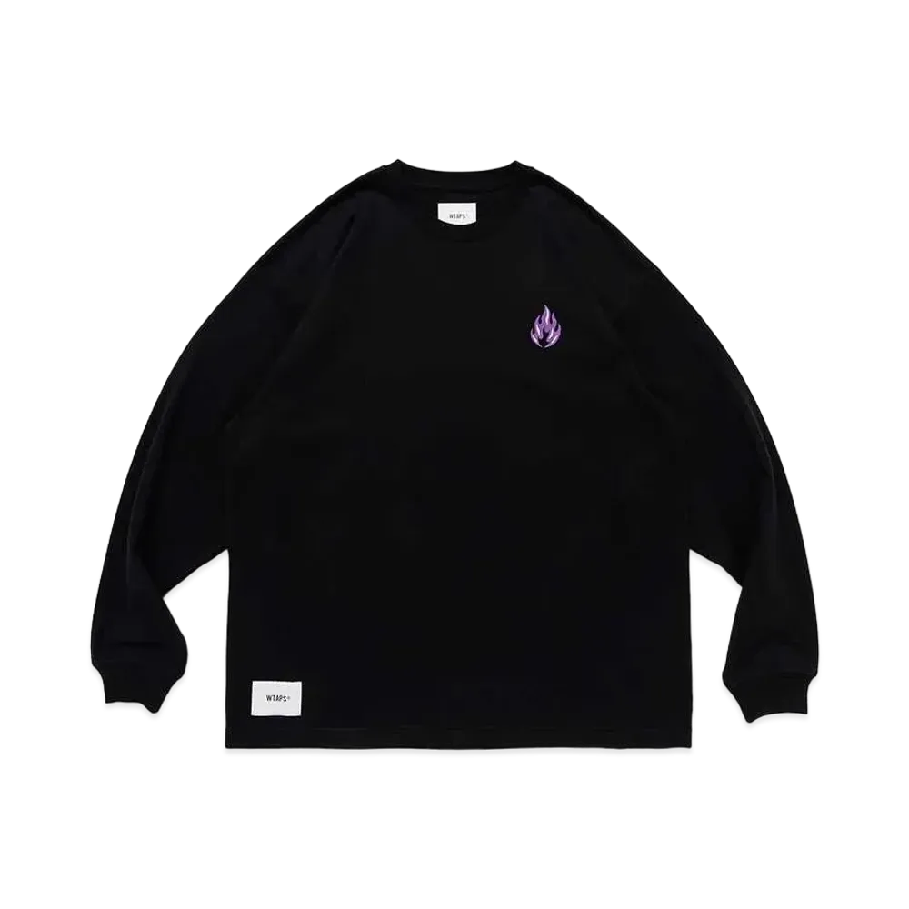 WTAPS Flammable / LS / Cotton. Hwang Yusun "Black"