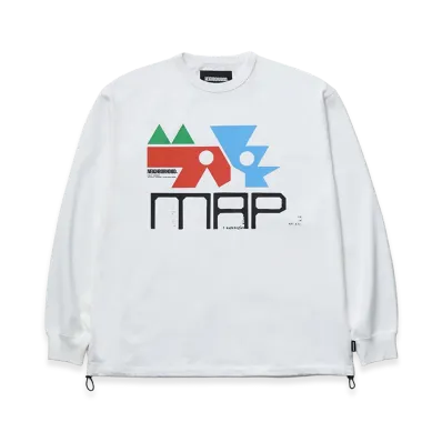 NEIGHBORHOOD Map . Crewneck LS "White"