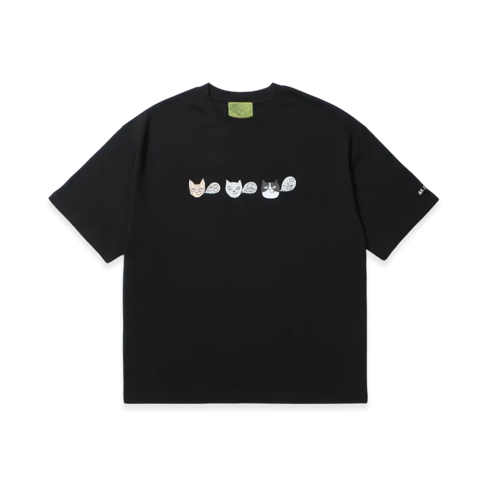 APHRODITEGANG NOKO x BUDSPOOL Namedaruma Cat S/S Tee "Black"