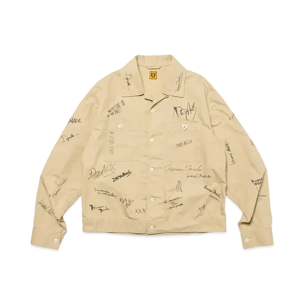 HUMAN MADE Printed Short Blouson "Beige"