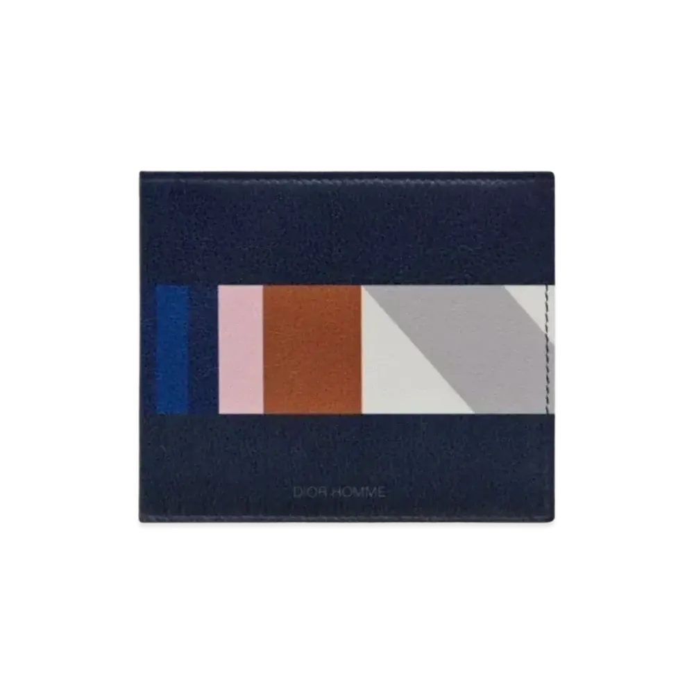 Dior Leather Wallet "Ocean Blue"