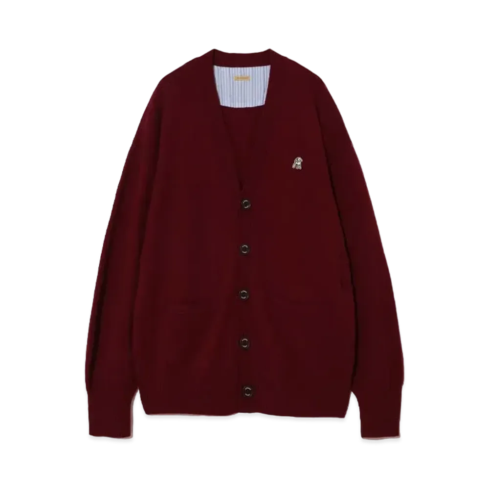 UNDERCOVER Cashmere Blend Wool Knit Cardigan "Bordeaux"