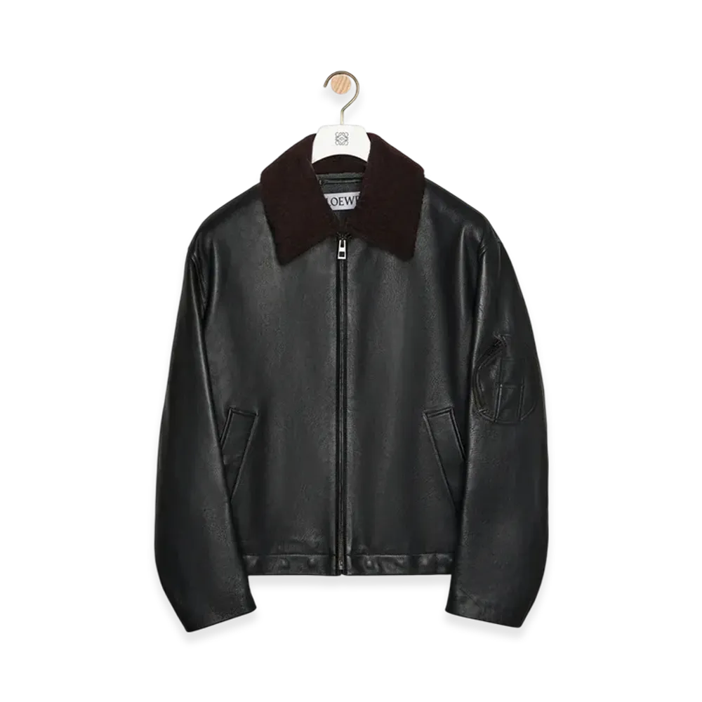 LOEWE Bomber Jacket "Black/Brown"